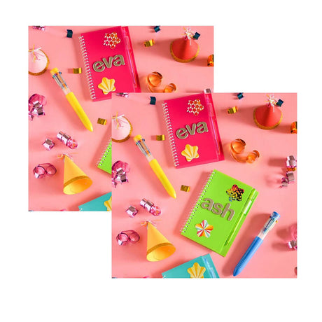 Funky Pattern Star Multicolor Paper Sticker Roll 100 Pieces