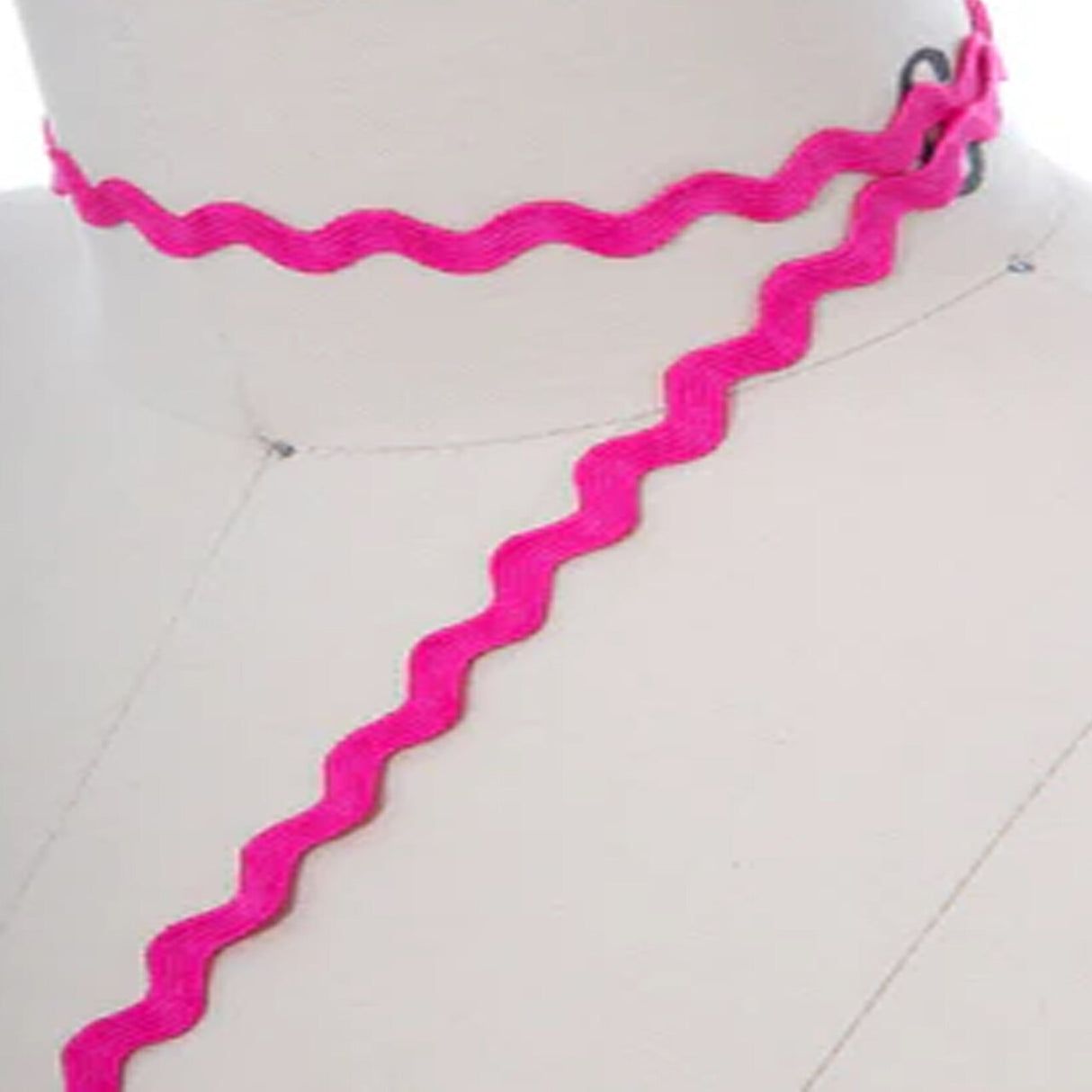 3 Yards Hot Pink Ric Rac Ribbon Trim Decorative Zigzag Accent for Sewing & Crafts