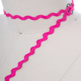 3 Yards Hot Pink Ric Rac Ribbon Trim Decorative Zigzag Accent for Sewing & Crafts