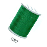 200 Yards Green Polyester Thread Small Spool for Stitching and Quilting