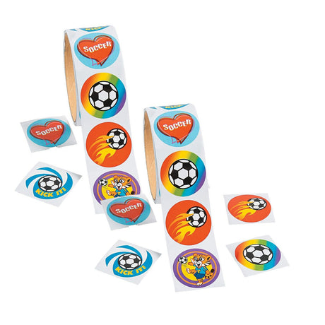 Soccer Sticker Roll 100 Pieces
