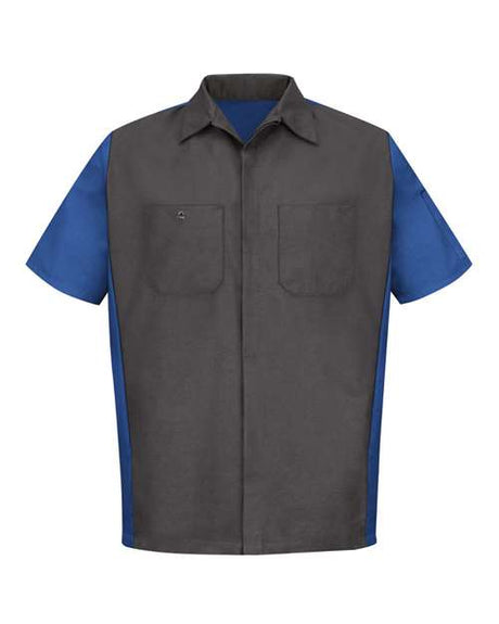 Red Kap Men's Tall Short Sleeve Automotive Crew Shirt
