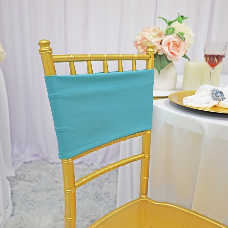 Spandex Chair Band Sample Pool Blue