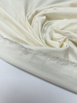 Cotton Polyamide Elastane Woven White