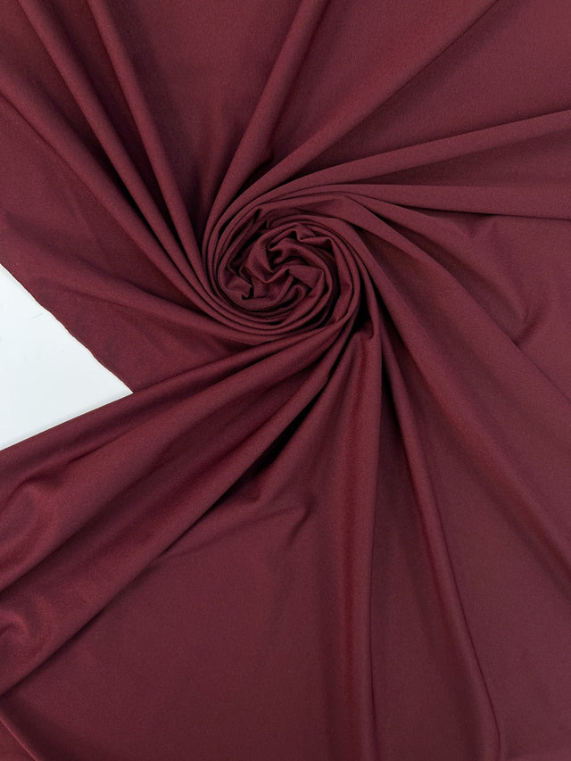 Polyamide Elastane Stretch Knitted Fabric Red Brown