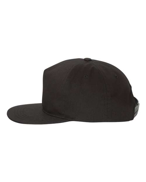 Lightly-Structured Five-Panel Snapback Cap