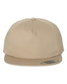 Lightly-Structured Five-Panel Snapback Cap