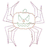 Holidynamics 5.0-ft Lighted Spider Pumpkin Yard Decoration with 240 LEDs