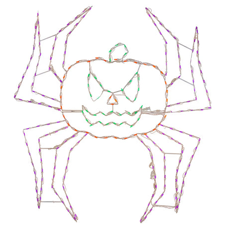 Holidynamics 5.0-ft Lighted Spider Pumpkin Yard Decoration with 240 LEDs