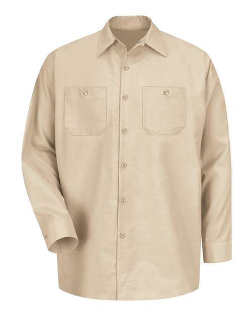 Red Kap Men's Tall Industrial Long Sleeve Work Shirt