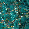 Fame Stretch Mesh Sequin Polyester Fabric - 2-Way Stretch, Embroidered Sequins, 50" Width, 287 GSM (1 Yard)