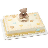 Bear First Birthday Cake Topper Set Decorating Set – Cute Baby's Beary set
