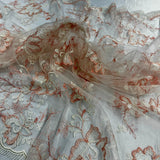 Embroidered Lace Mesh Floral