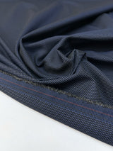 Viscose Polyamide Jacquard Fabric Blue Black Changeant