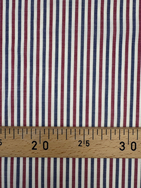 Cotton Twill Fabric Multicolour Stripes Herringbone