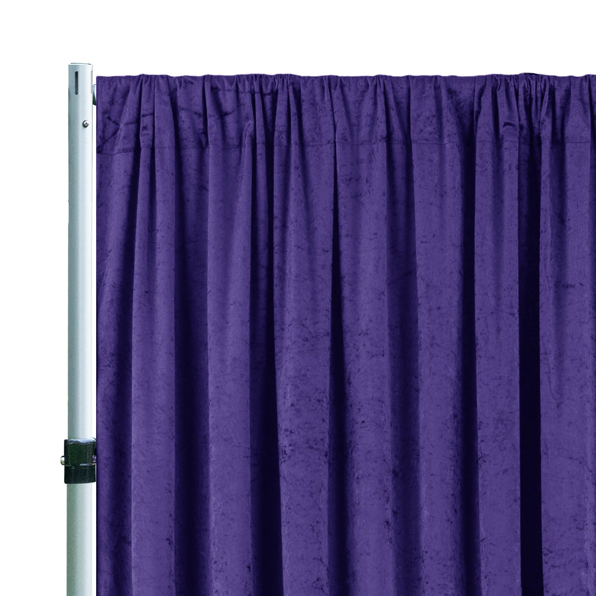 Velvet Backdrop Drape Panel 16 ft x 57 in Regency Purple