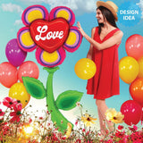 Foil Balloon Fresh Pick Retro Love Flower
