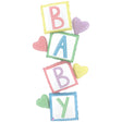Baby Blocks Foil Balloon 63 Inch