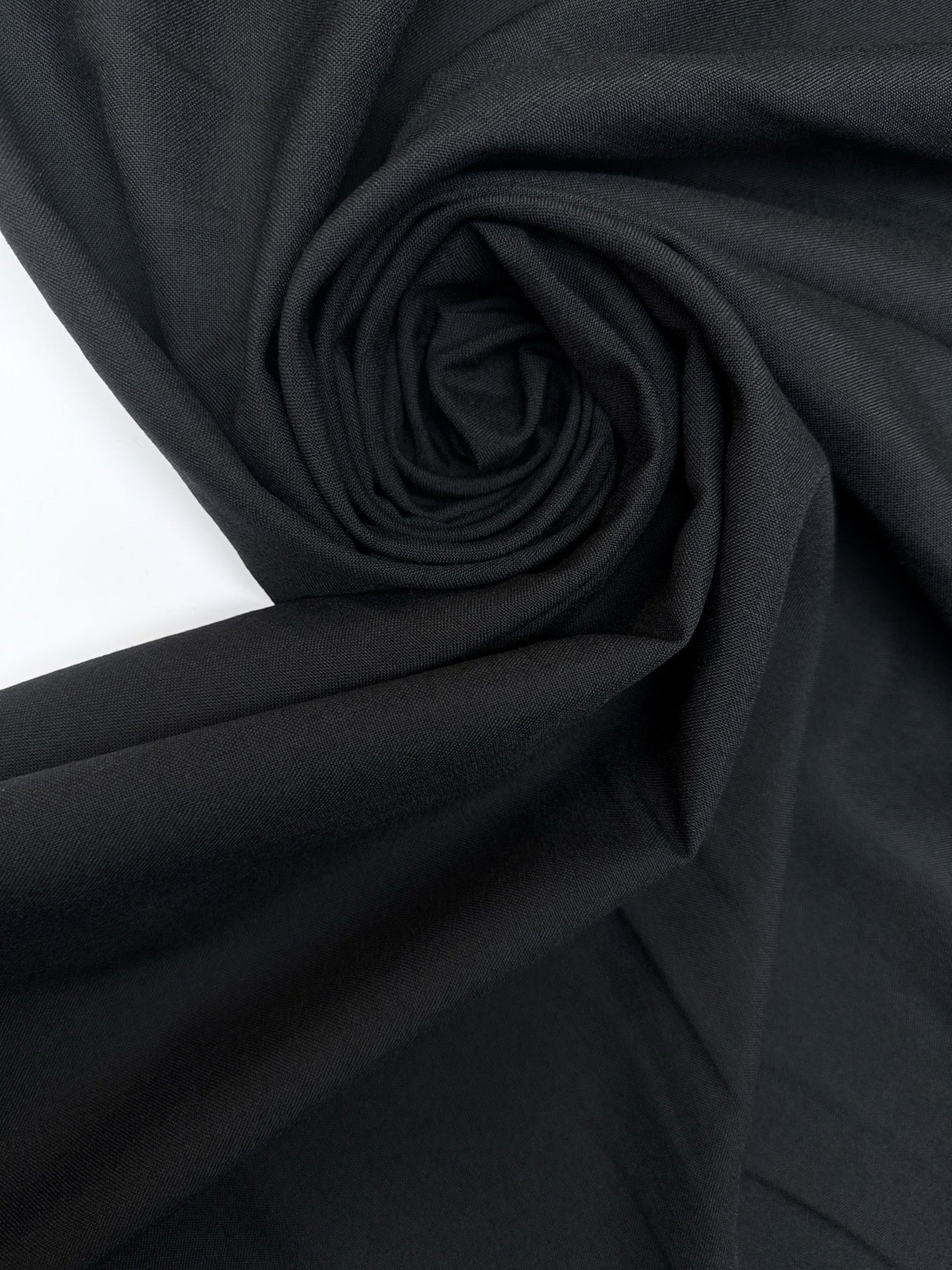 Wool Polyamide Suiting Black