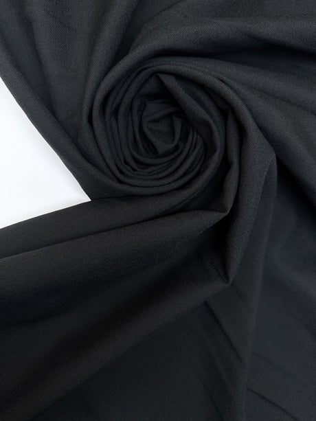 Wool Polyamide Suiting Black