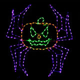 Holidynamics 5.0-ft Lighted Spider Pumpkin Yard Decoration with 240 LEDs