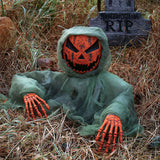 Haunted Living 13-in Freestanding Pumpkin Reaper Figurine Halloween Decoration