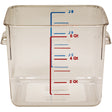 Rubbermaid FG630600CLR Square Storage Container Clear 6 Qt.