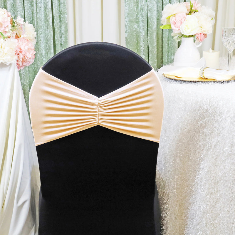 Ruffled Spandex Chair Band Sample