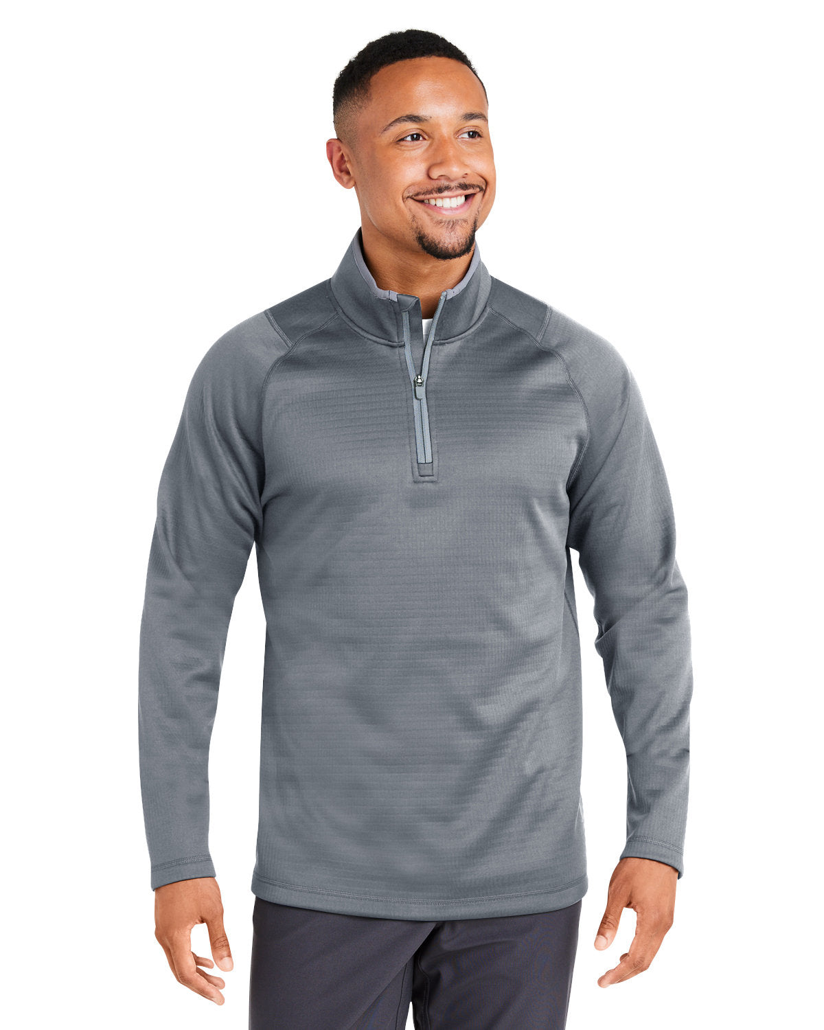 Men's Waffle Fleece Quarter-Zip