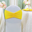 Ruffled Spandex Chair Bands 8x13 Canary Yellow
