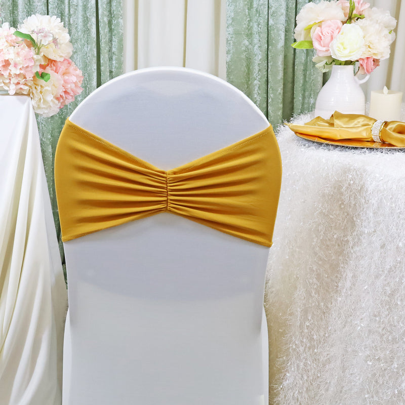 Ruffled Spandex Chair Band Sample