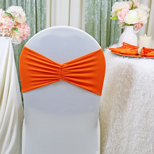 Ruffled Spandex Chair Band Sample