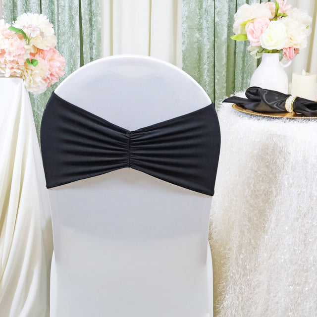 Ruffled Spandex Chair Band Sample