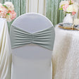 Ruffled Spandex Chair Bands 8x13 Silver