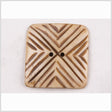 Natural Bone Rounded Square 2-Hole Button - 40L/25.5mm