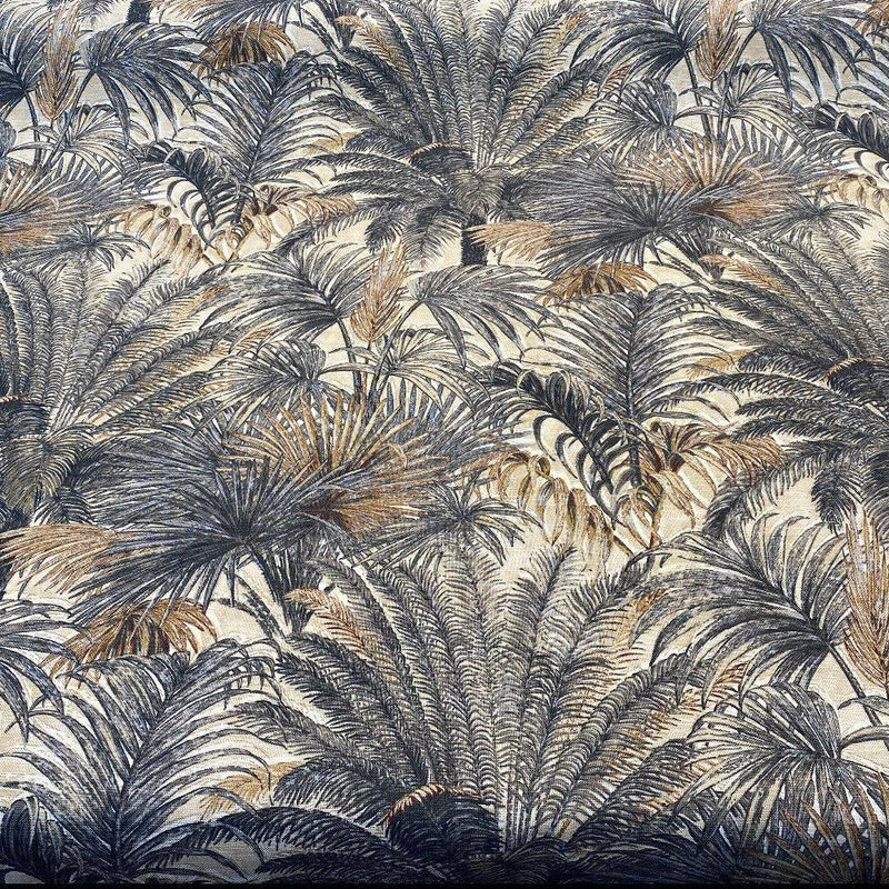 Monteverde Noche Cotton Fabric - Gray, Tropical Pattern, 54" Width (By The Yard)