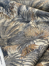 Monteverde Noche Cotton Fabric - Gray, Tropical Pattern, 54" Width (By The Yard)
