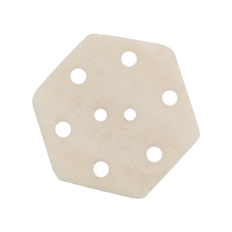 Natural Bone Hexagonal 2-Hole Button - 48L/30.5mm