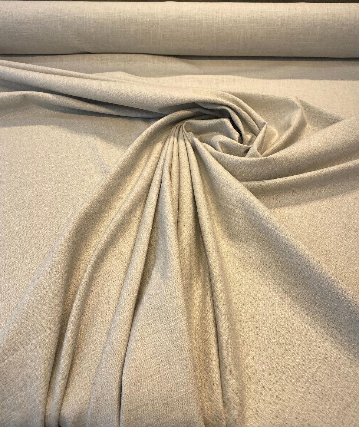 Shoreline Steam Light Gray Linen Fabric - Sand Washed, 55" Width (1 Yard)