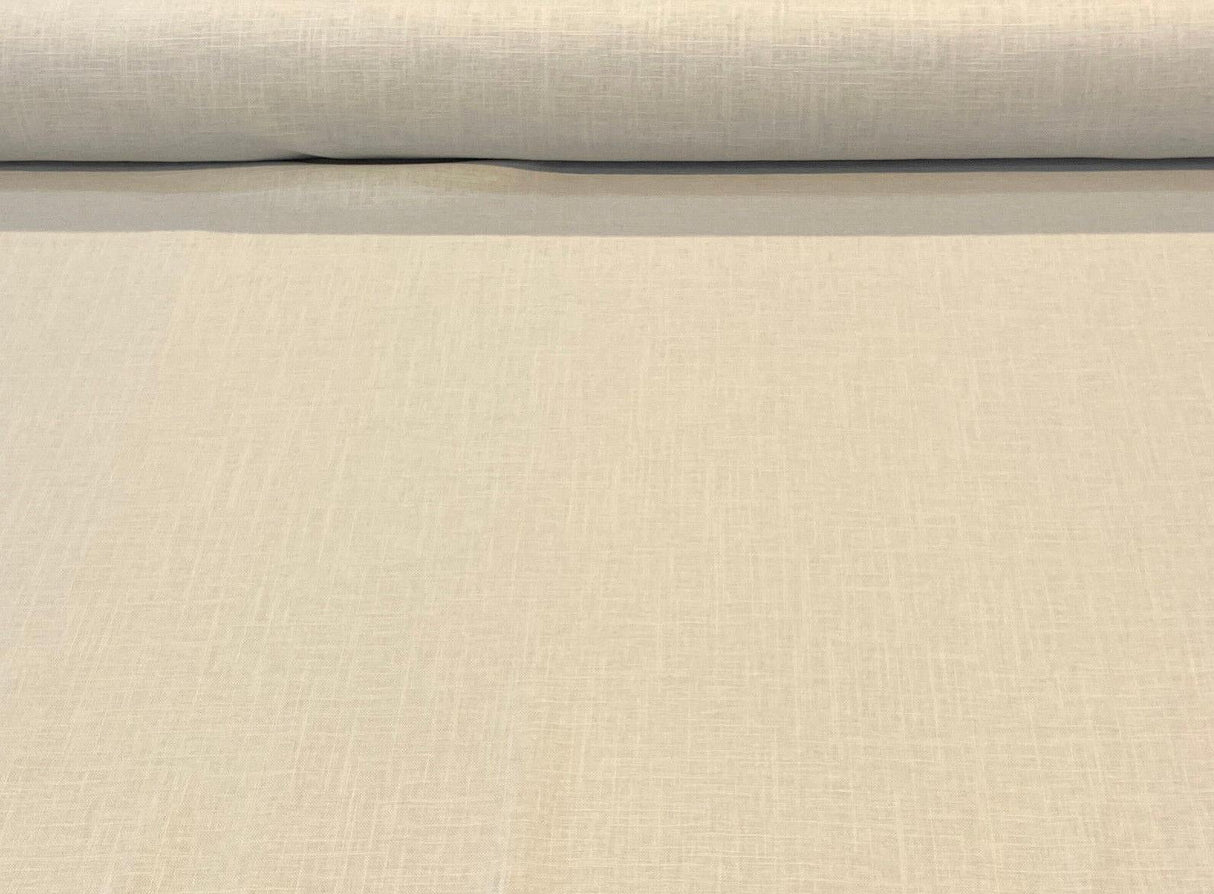 Shoreline Steam Light Gray Linen Fabric - Sand Washed, 55" Width (1 Yard)