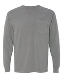 Comfort Colors® Garment-Dyed Heavyweight Crewneck Long Sleeve Pocket T-Shirt