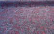 Plum Purple Paisley Chenille Fabric - Purple Paisley Pattern, 58" Width (1 Yard)