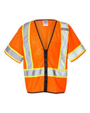 Kishigo Unisex Class 3 Mesh Zippered Safety Vest