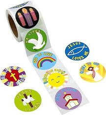 He Lives Sticker Roll 100 Pc.