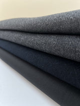 Wool Tweed Gray Black