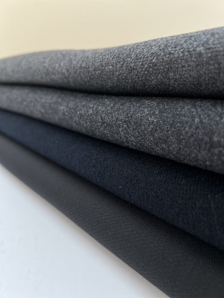Wool Tweed Gray Black