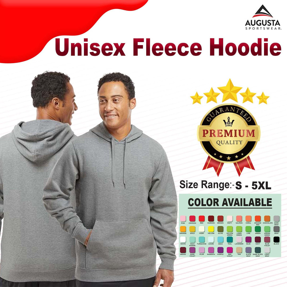 Augusta Sportswear® Men's Fleece Hoodie