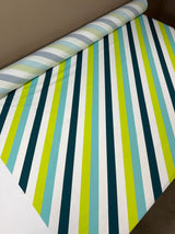 Polyester Woven Striped Multicolour Lightweight