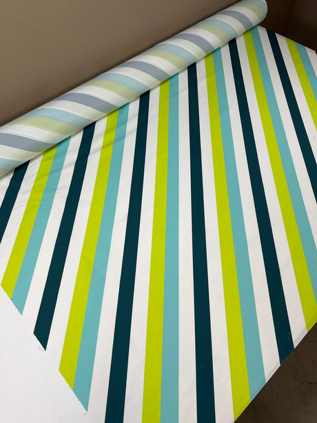 Polyester Woven Striped Multicolour Lightweight