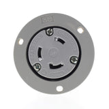 Arrow Hart 6346 Gray Twist Turn Locking Flanged Outlet NEMA L6-30R 30A 250V 2P 3W